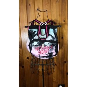 Victoria’s Secret nwt backpack tropical vacation bag pink and blue backpack​​